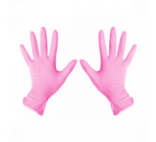 Перчатки нитриловые M Розовый 100 шт/уп