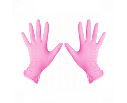 Перчатки нитриловые S Розовый 100 шт/уп