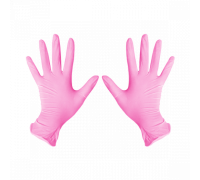 Перчатки нитриловые S Розовый 100 шт/уп